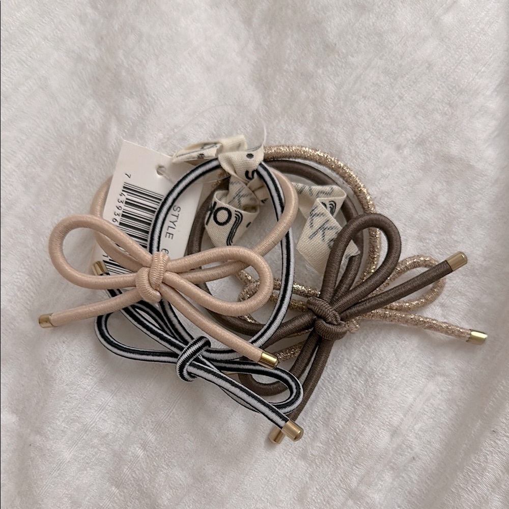 New Elegant Bow Style Women's Hair Tie Set